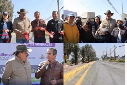 Inauguran pavimentación del Programa App de los Caminos del Sur en Calimaya